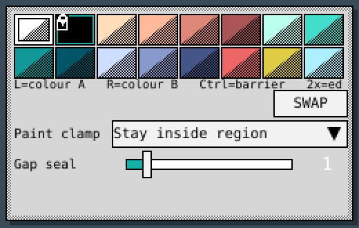 Palette panel